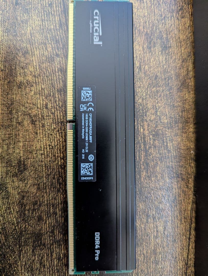 Crucial DDR4 Pro 16GB×1 DDR4-3200