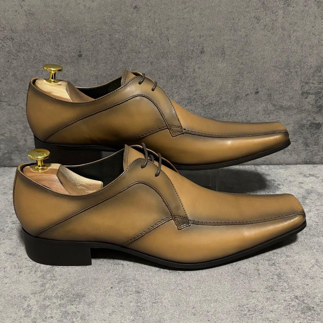 新品　キャサリンハムネットロンドン　ビジネスシューズ　ブラウン　本革　2225