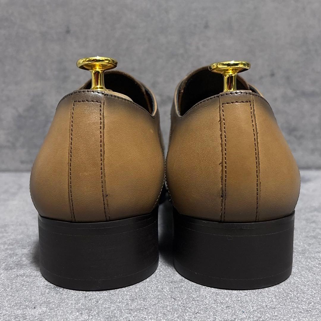 新品　キャサリンハムネットロンドン　ビジネスシューズ　ブラウン　本革　2225