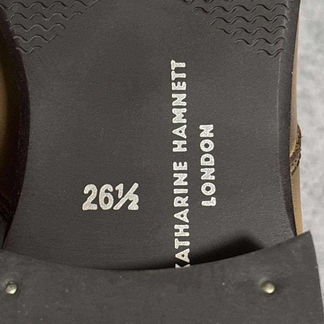 新品　キャサリンハムネットロンドン　ビジネスシューズ　ブラウン　本革　2225