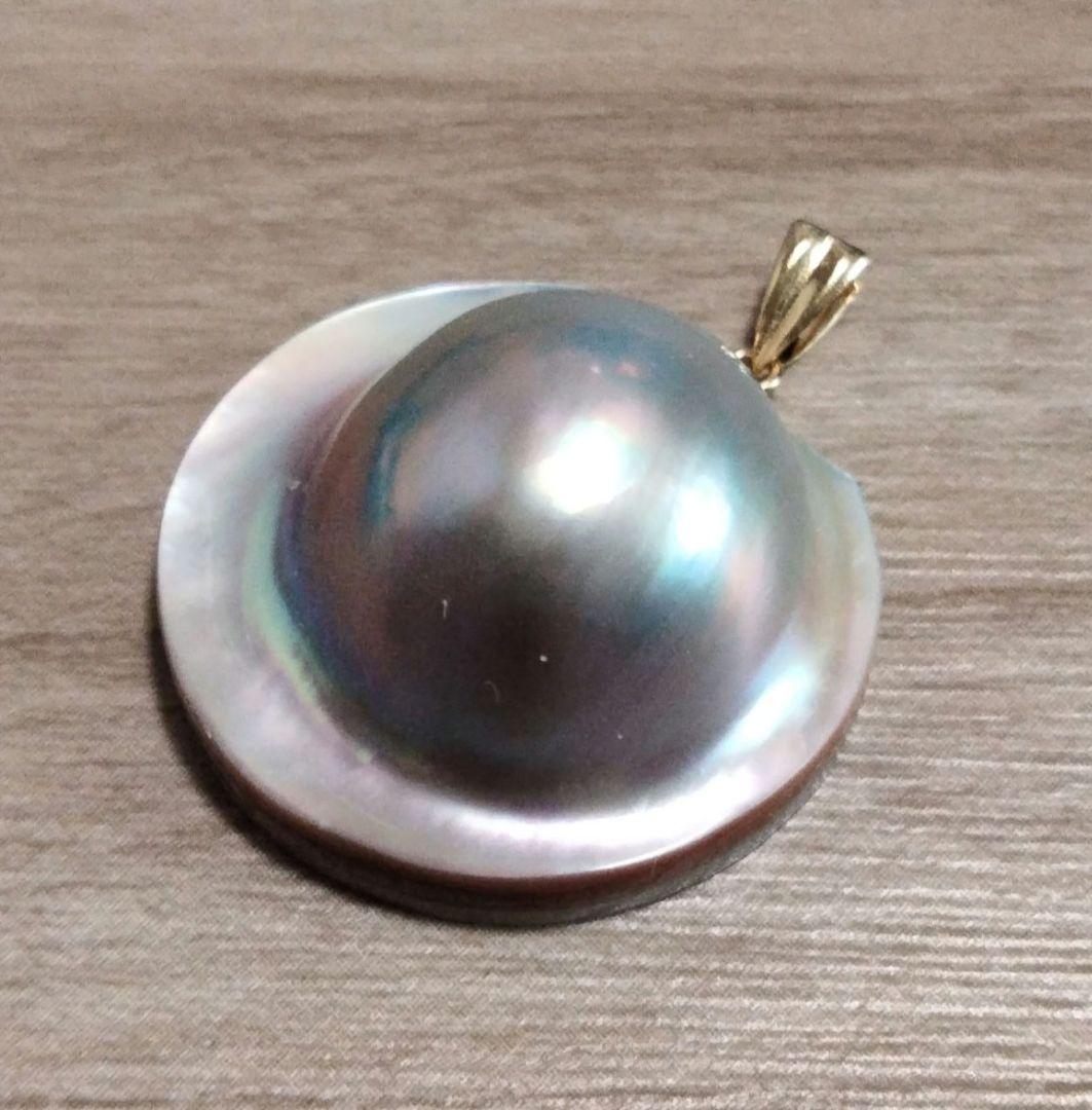 K18 マベパール ペンダント