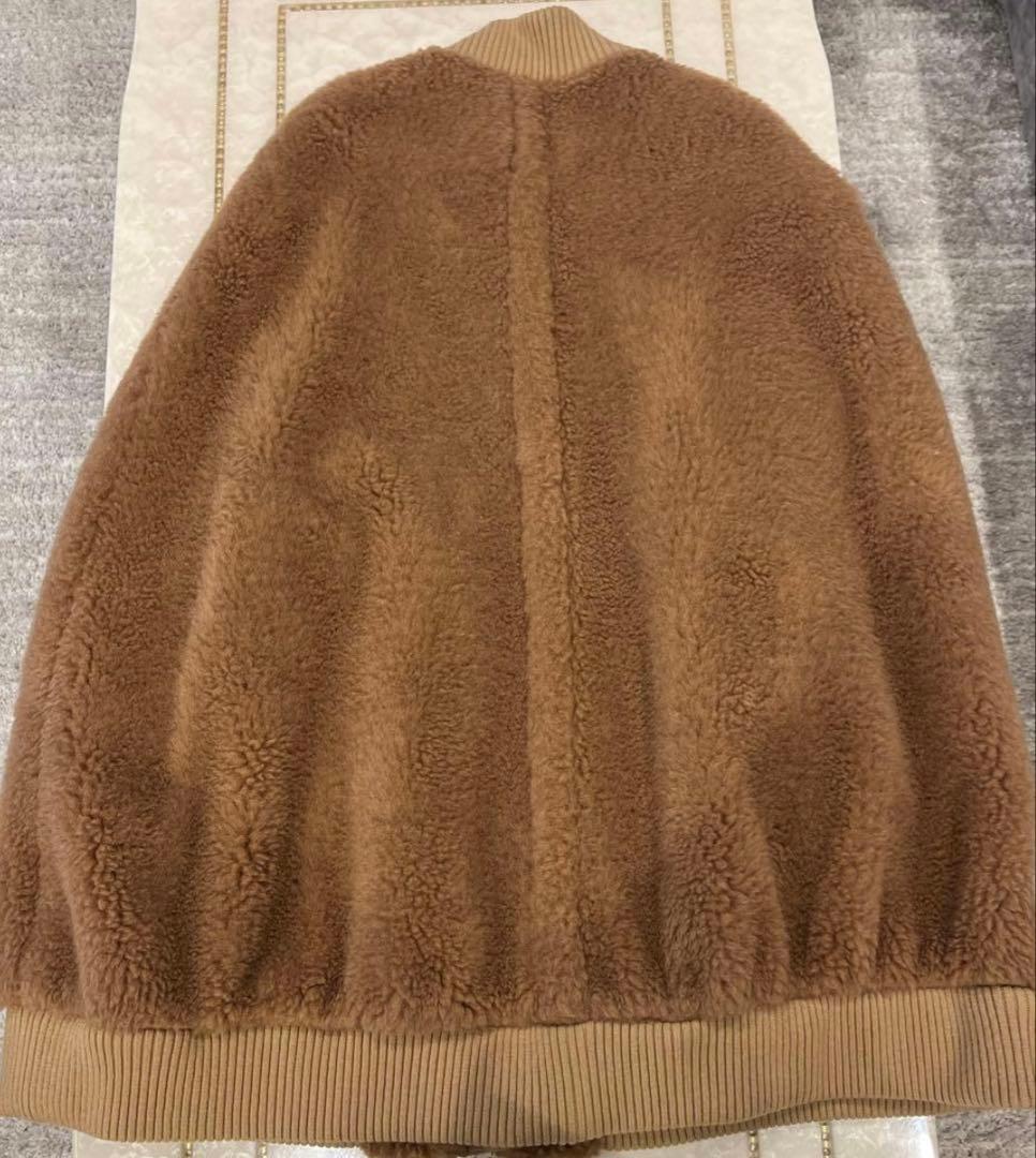 Max Mara テディベア　ボンバーケープ　キャメル　S