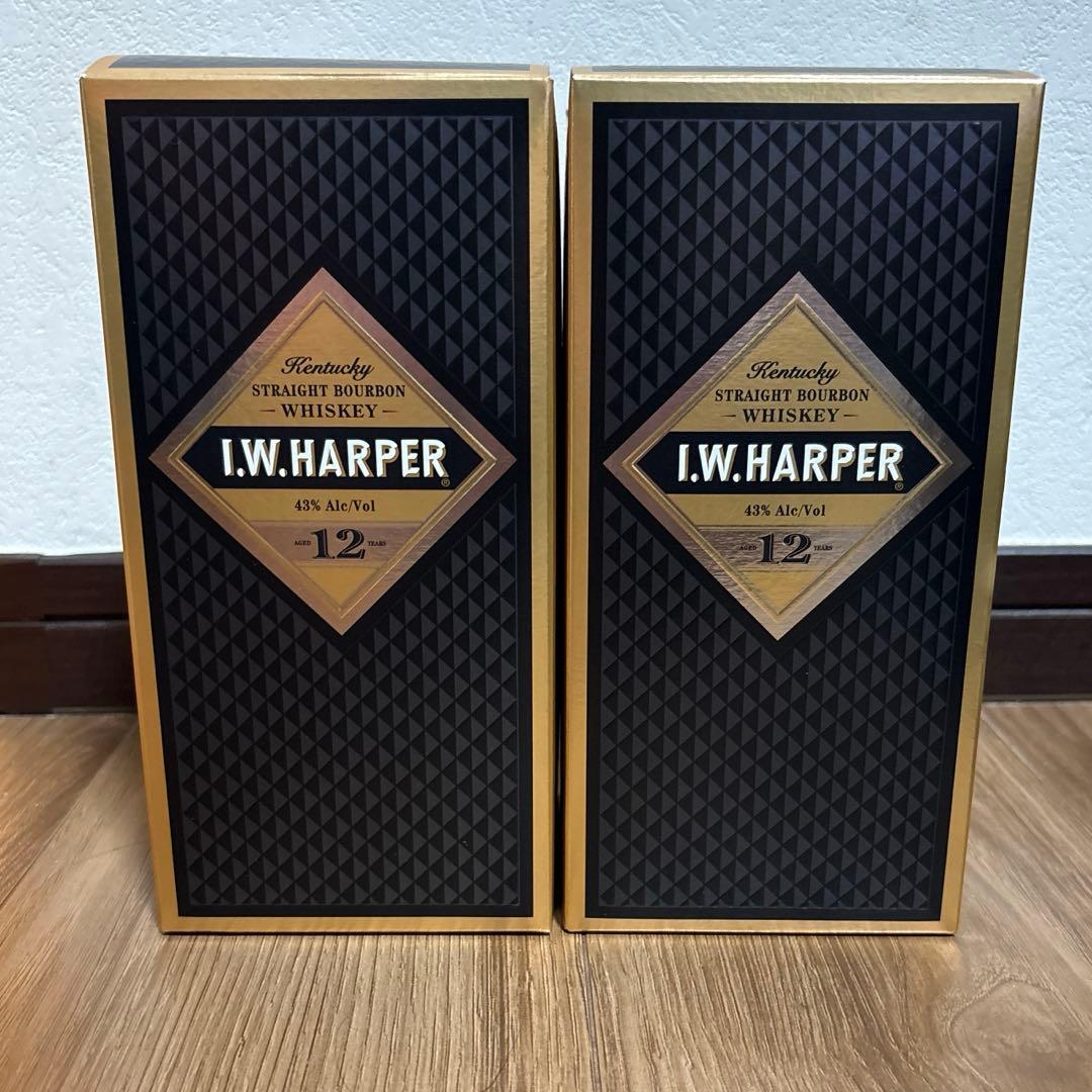 【旧ラベル】I.W. HARPER 12年 I.W.ハーパー 12年　　2本