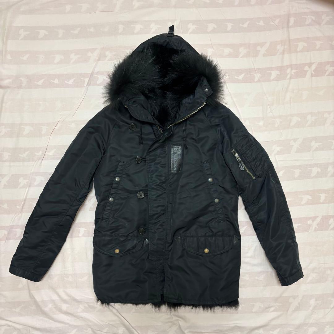 超希少モデル wjk 総裏フォックスファー リアルファー N-3B 黒　サイズM