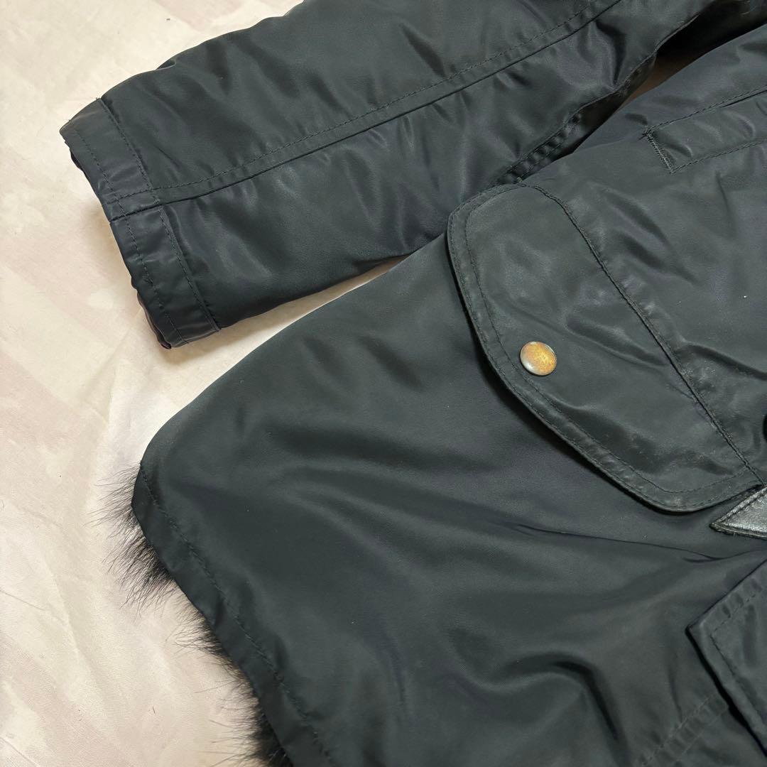 超希少モデル wjk 総裏フォックスファー リアルファー N-3B 黒　サイズM