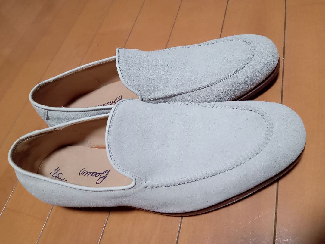 定価約15万円　リカルドフレッチャー・ベステッティ　スエードヴァンプローファー