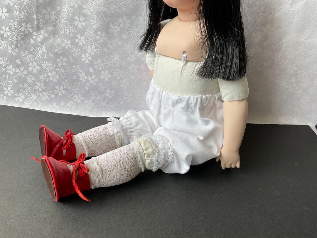 専用　市松人形　ビスク市松人形　ビンテージドレス着抱き市松人形