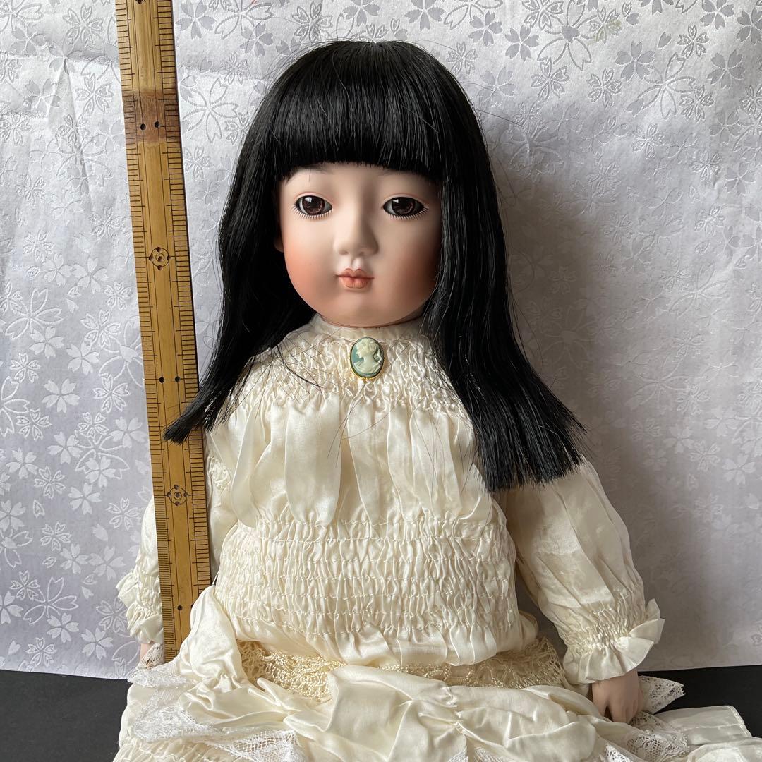 専用　市松人形　ビスク市松人形　ビンテージドレス着抱き市松人形