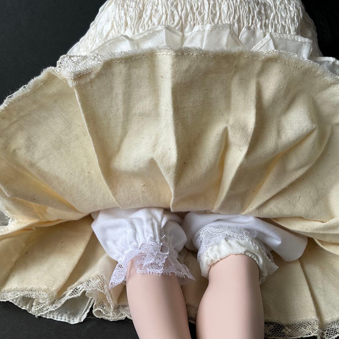 専用　市松人形　ビスク市松人形　ビンテージドレス着抱き市松人形