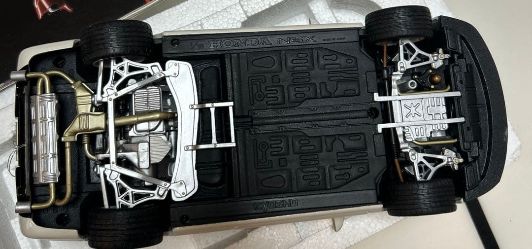 初代 京商　ホンダ　NSX ミニカー　シルバー　1/18