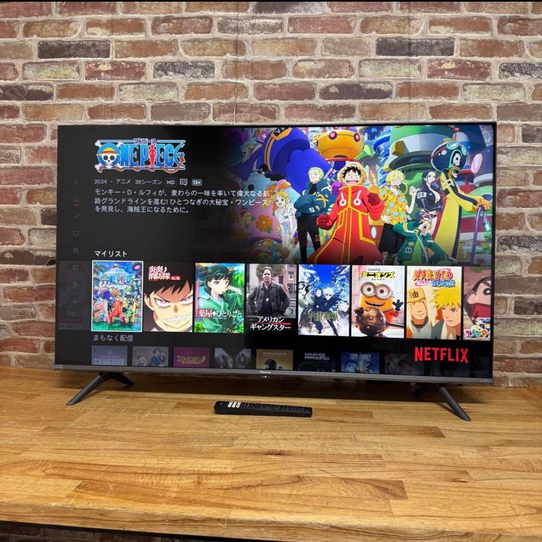 ハイセンス 43V型 4Kチューナー内蔵 液晶テレビ 43A65G ネット動画