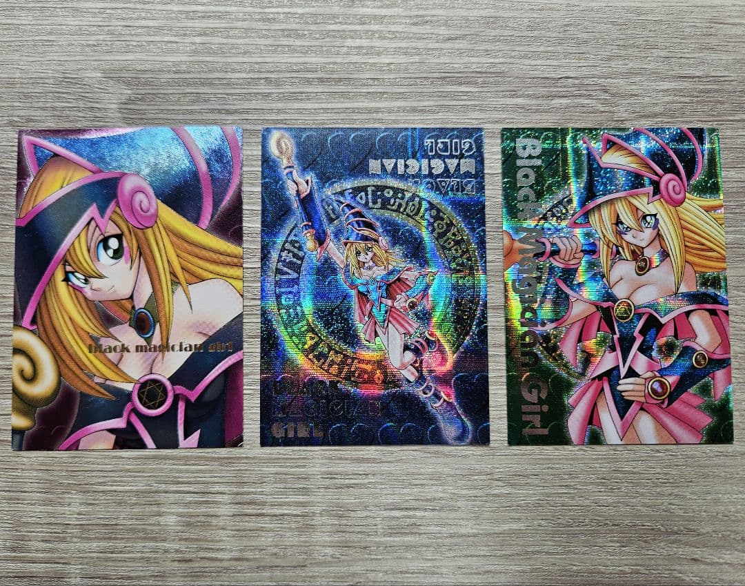 テ*イ様 遊戯王 ブラックマジシャンガール 3枚セット レリーフ パラレル DD