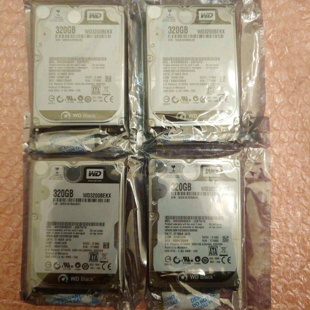 WD Black SATA 320GB x 4個 内蔵型ハードディスクドライブ