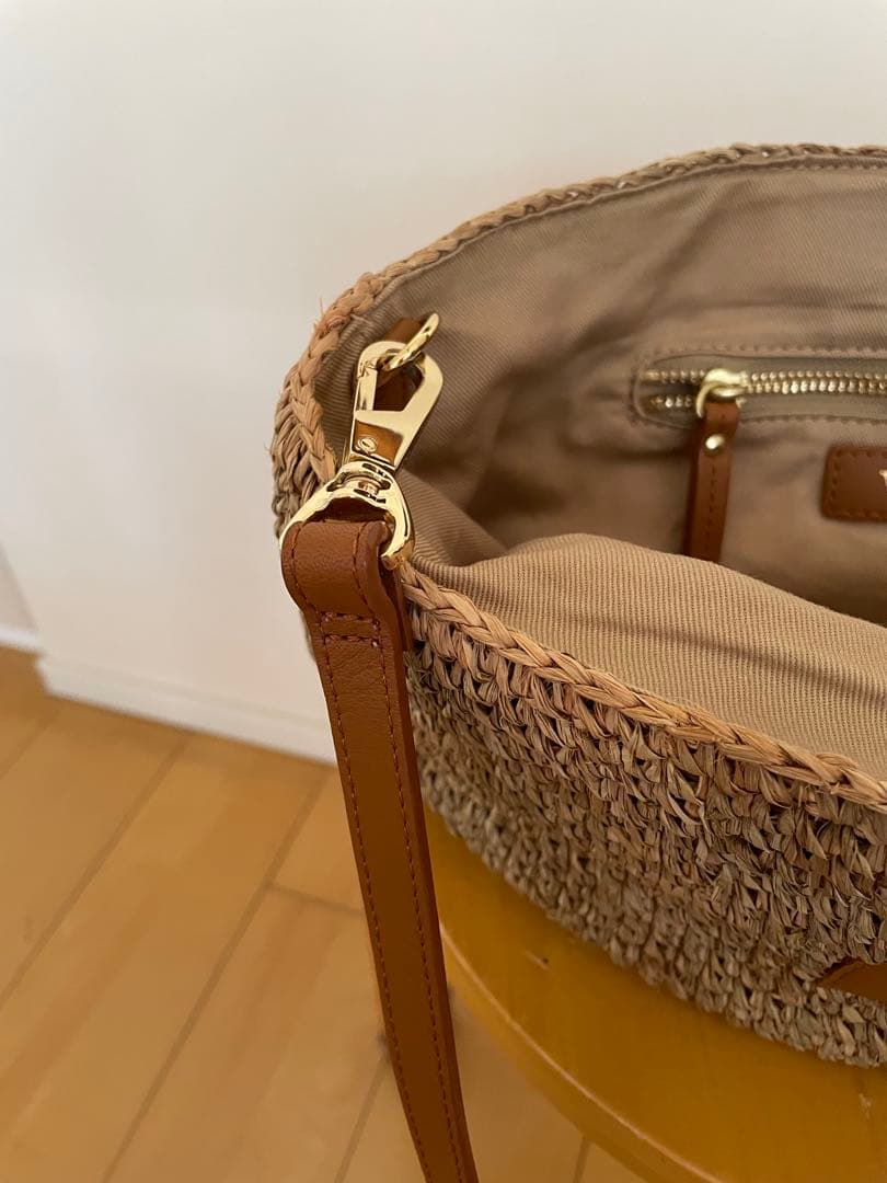 ヴィオラドーロ MIRO 2wayラフィアトートバッグ、かごバック