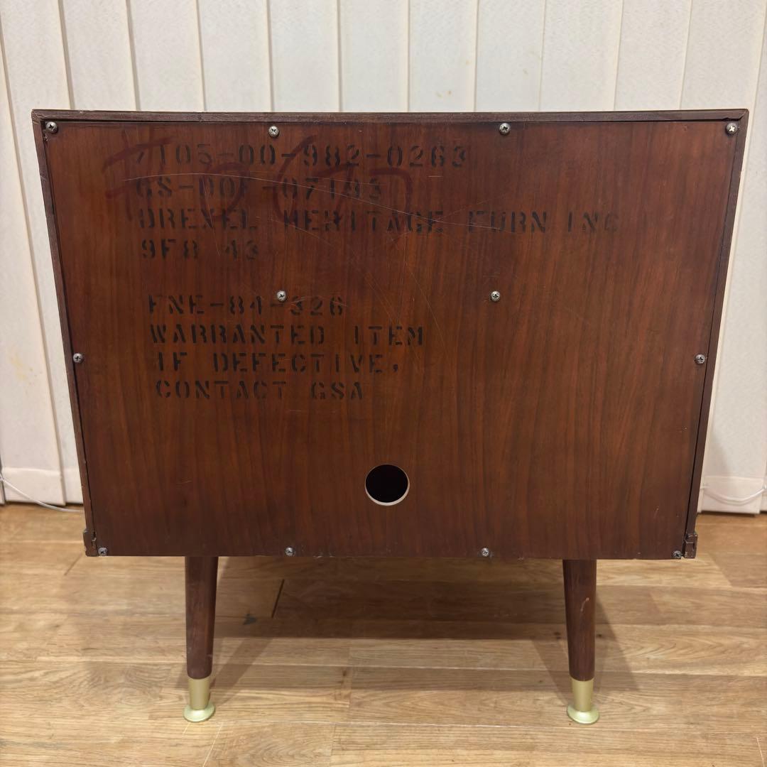 ドレクセルヘリテイジ リシェル サイドテーブル ナイトテーブル 米軍家具