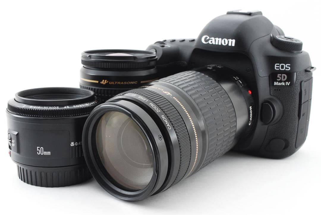 保証付き/Canon EOS 5D Mark IV標準&望遠&単焦点レンズセット