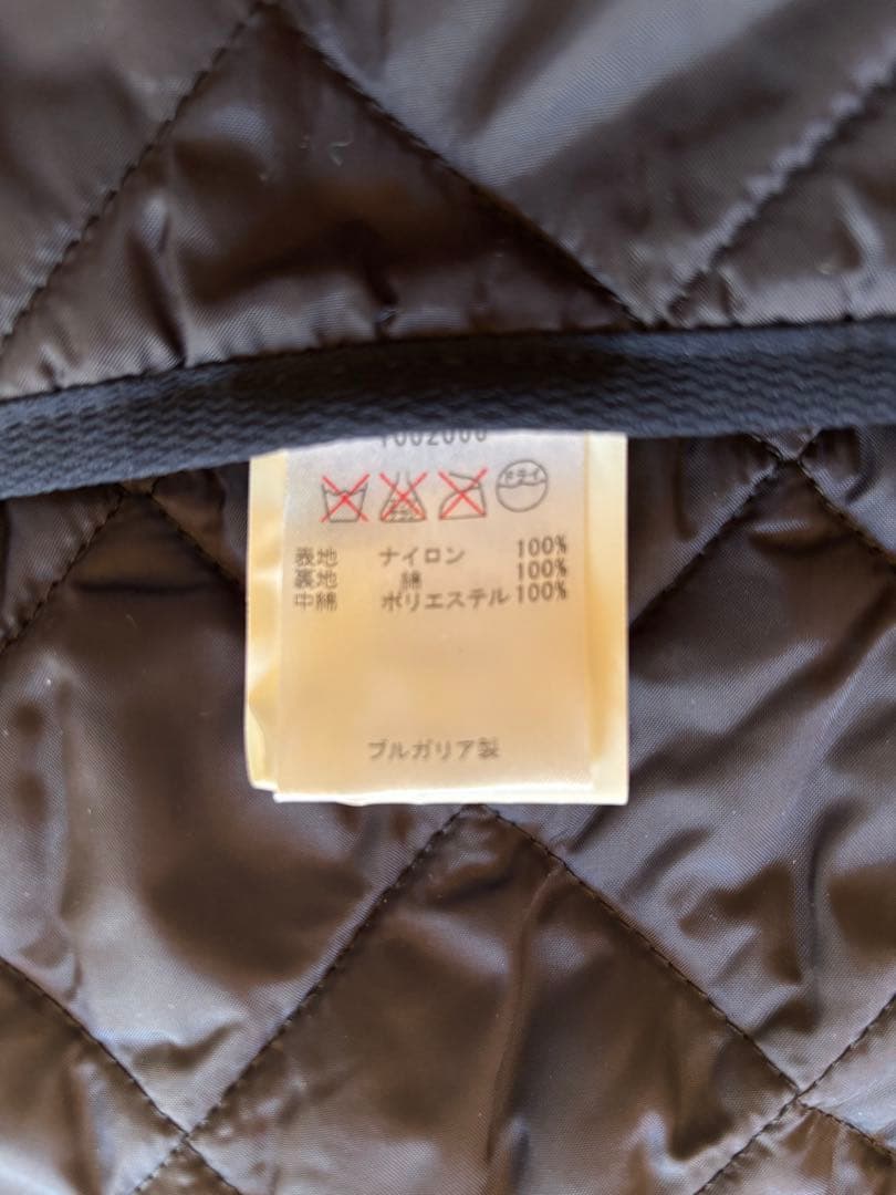 Barbour ネイビー キルティング ベスト