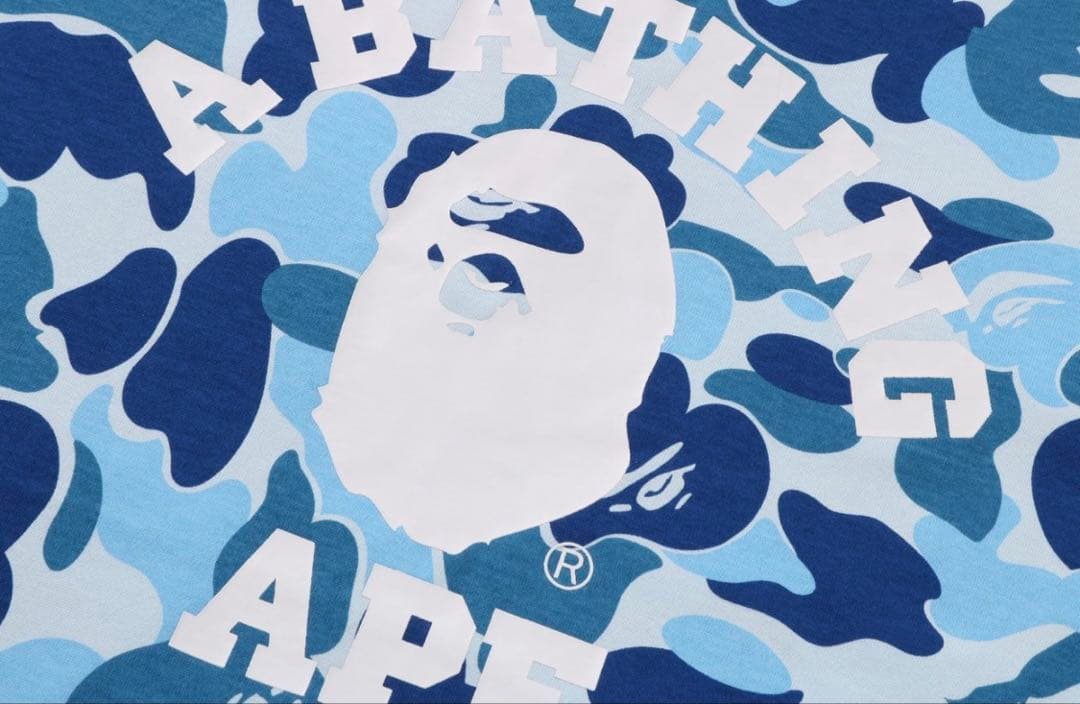 トップス A BATHING APE COMO COLLEGE LS TEE