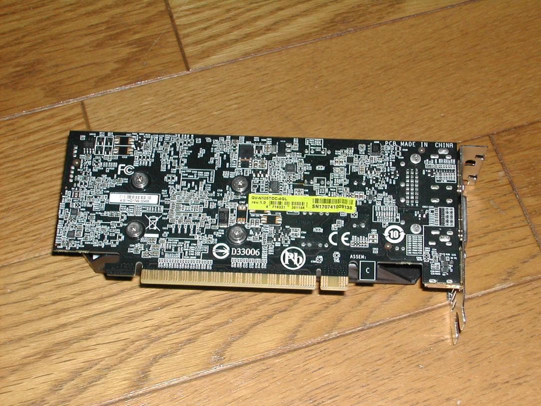 GIGABYTE　GTX1050Ti　GV-N105TOC-4GL