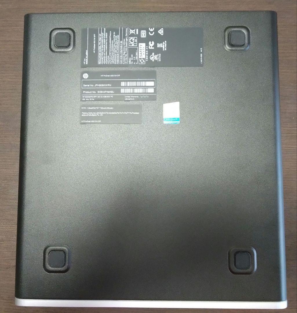 Windowsデスクトップ HP ProDesk 600 G4 SFF