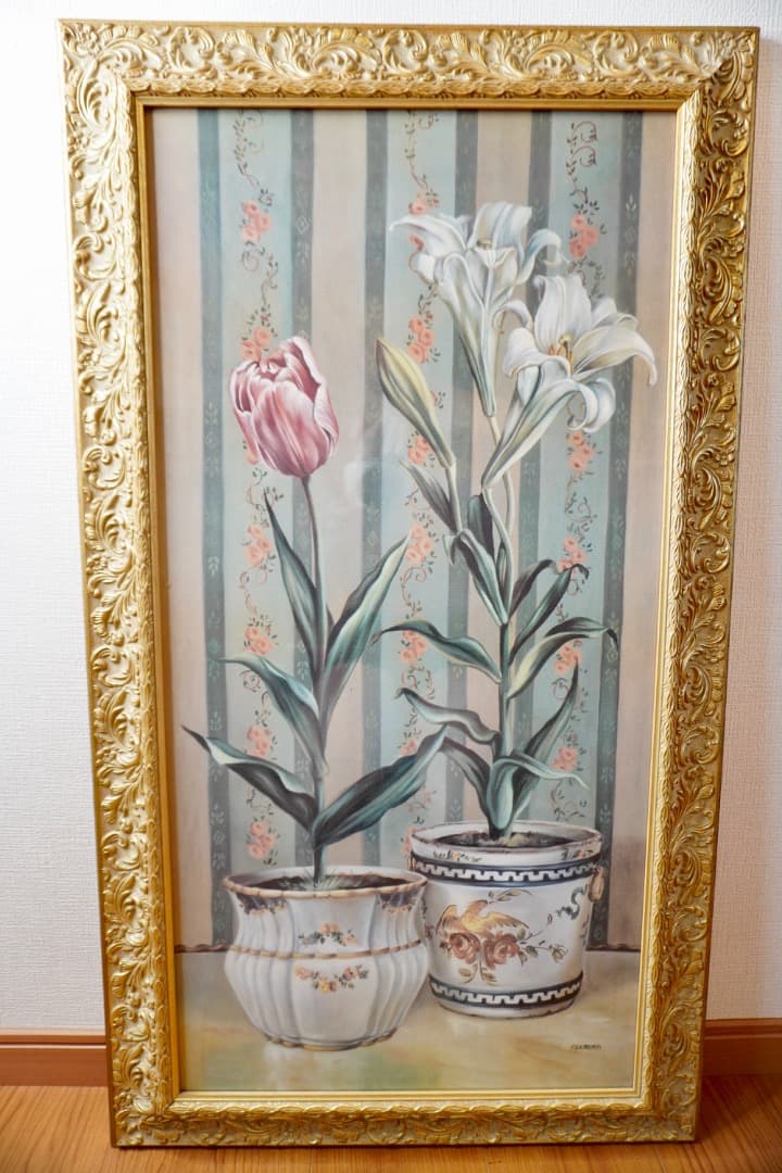 イタリア製 アートワーク アンティークゴールド フレーム