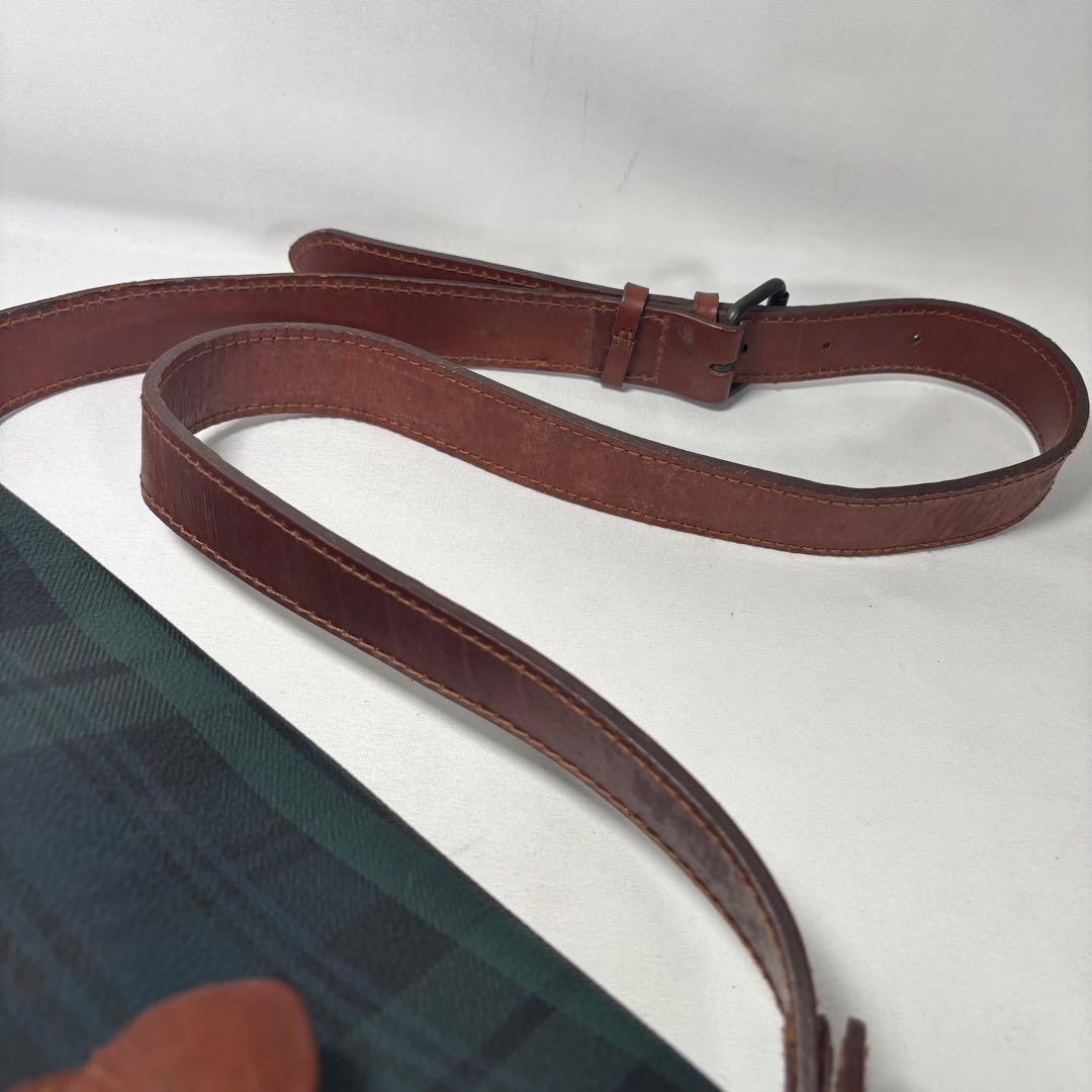 ポロラルフローレン メッセンジャーバッグ 斜め掛け ブラックウォッチ チェック