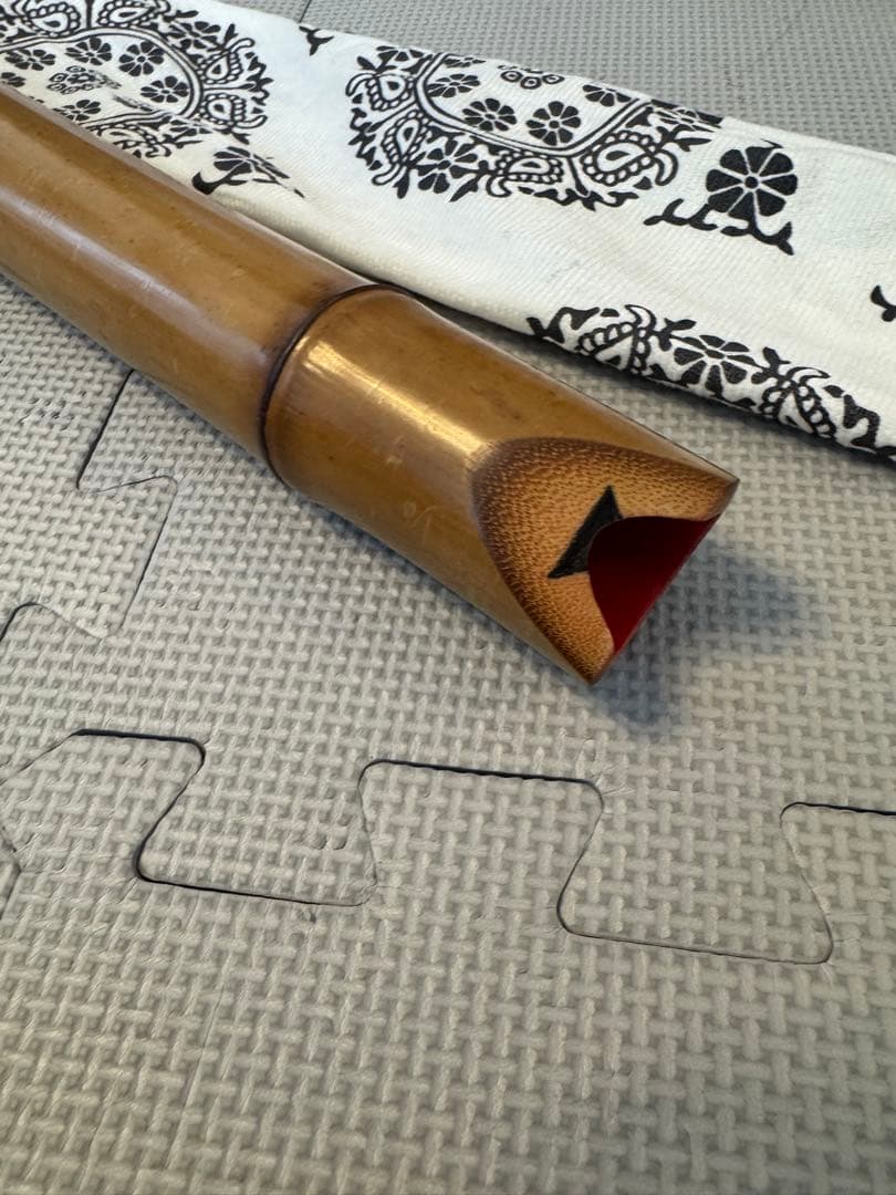 新品未使用 尺八 山本竹細工屋 高級管 1尺8寸管 真竹（桂竹）送料無料