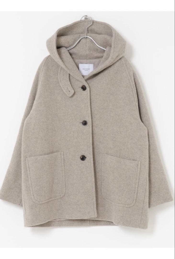 新品　エアリーウールフードコート 杢GREGE アーバンリサーチドアーズ