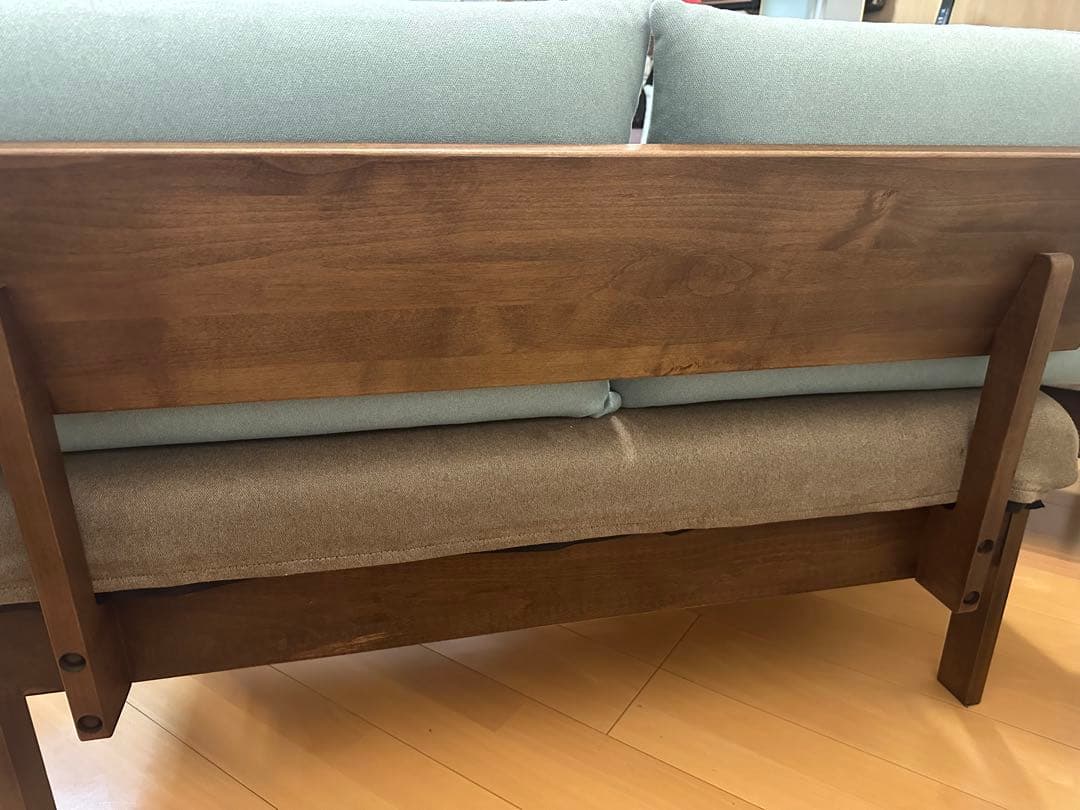 ②【美品/送料込み】園田産業　2人掛け•3人掛けソファ