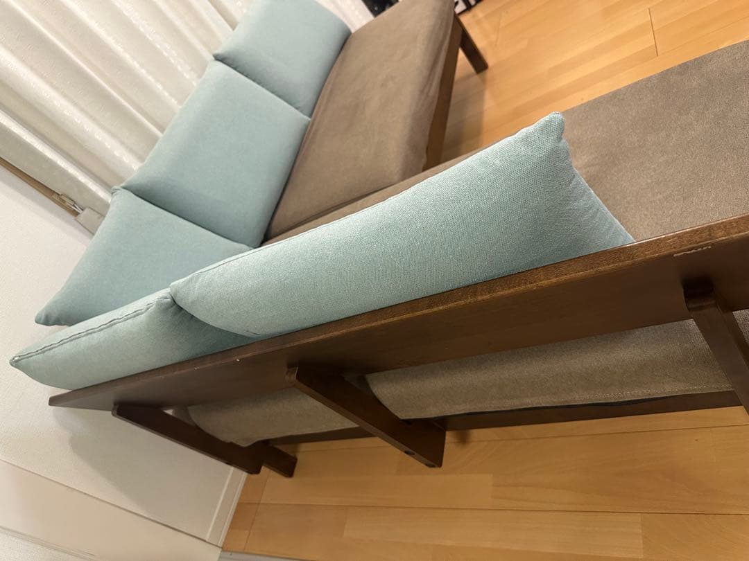 ②【美品/送料込み】園田産業　2人掛け•3人掛けソファ