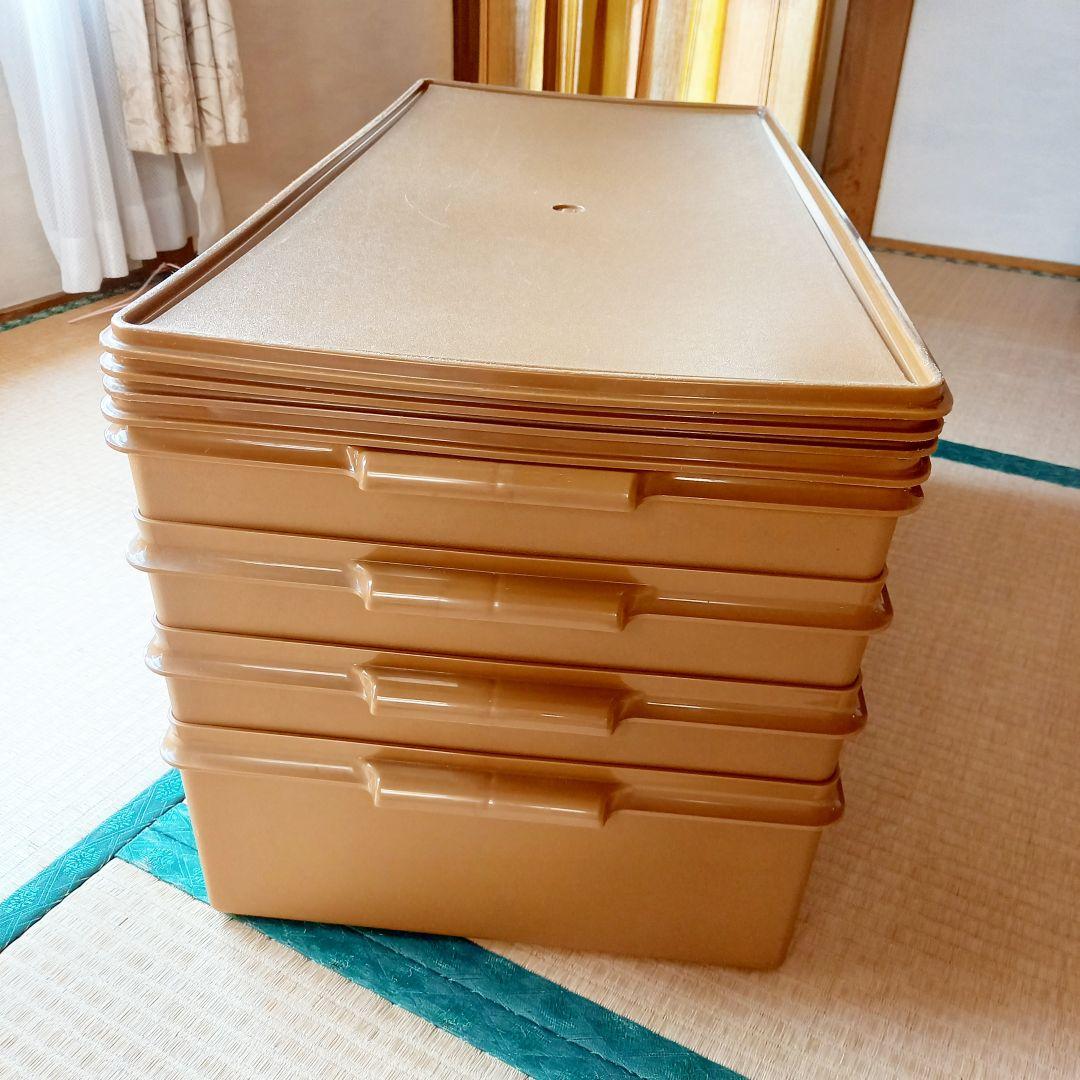 タッパーウェア　ロングスーパーケース　セピア　衣装ケース　収納ケース　タッパー