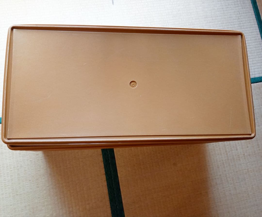 タッパーウェア　ロングスーパーケース　セピア　衣装ケース　収納ケース　タッパー