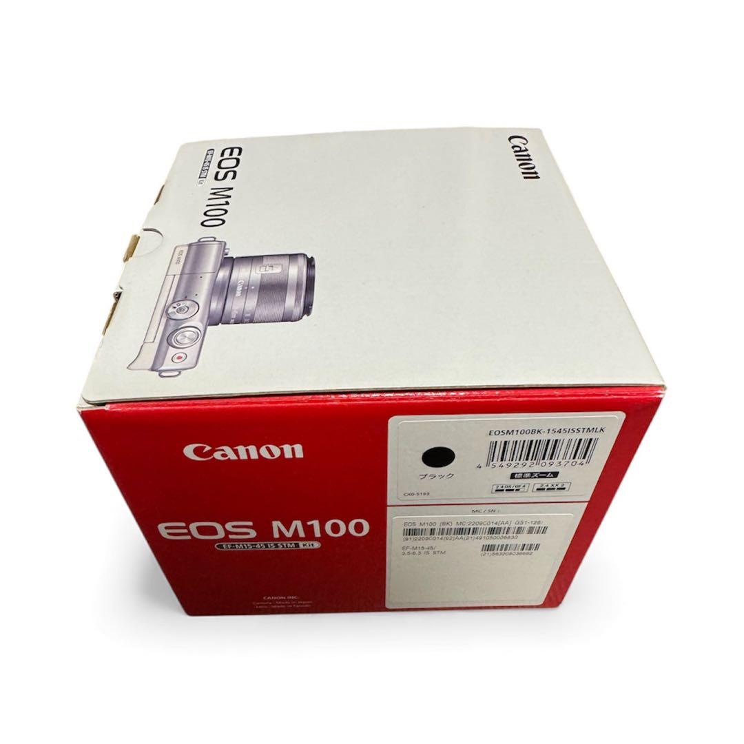 完品美品【Canon】EOS M100 EF-M15-45 IS ST