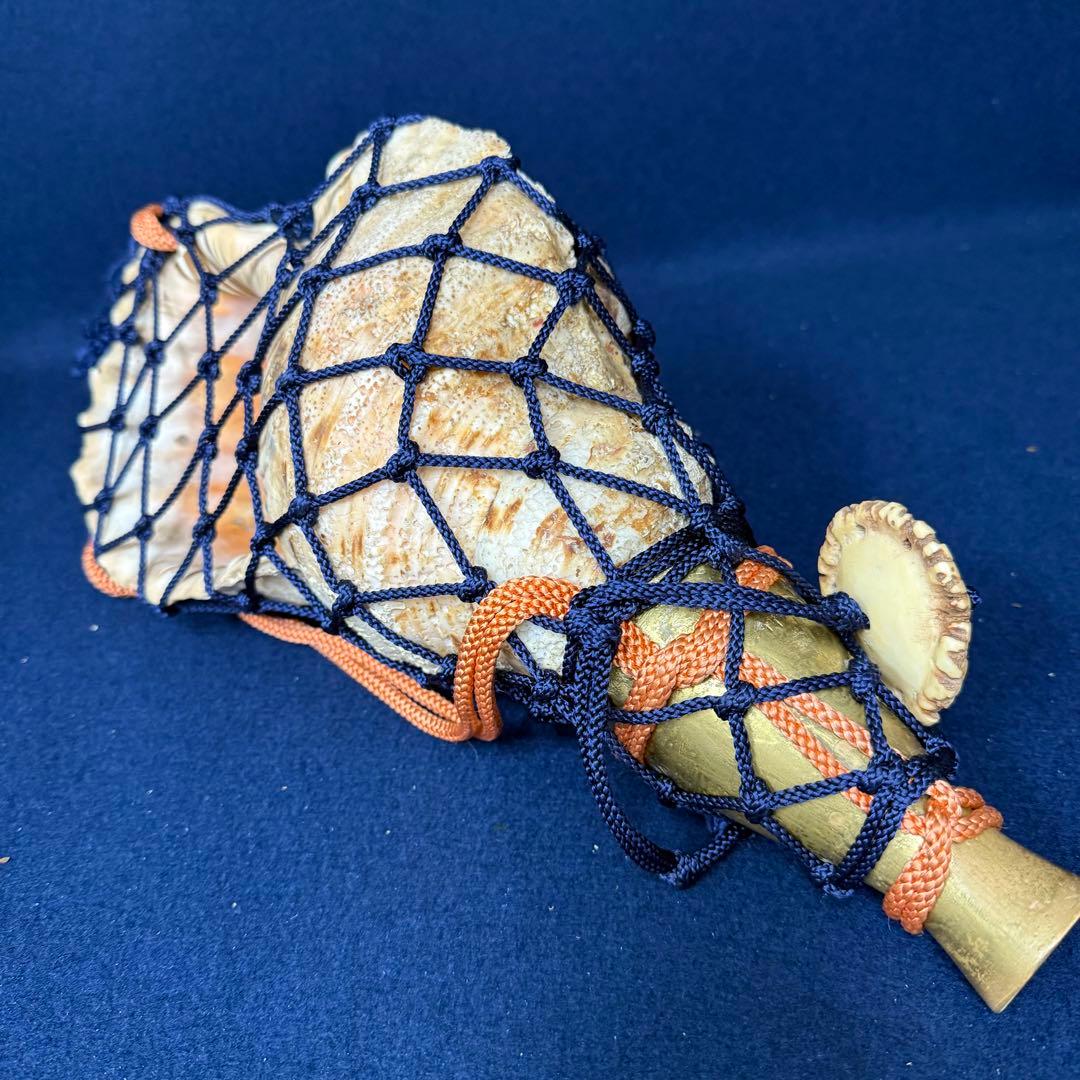 特大 ホラ貝 法螺貝 螺貝 ラッパ 雅楽 和楽器 古玩 旧家 蔵出 骨董品