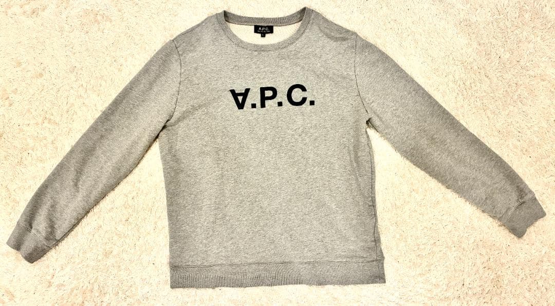 【美品】APC メンズ VPC クルーネックスウェット グレー ※XLサイズ