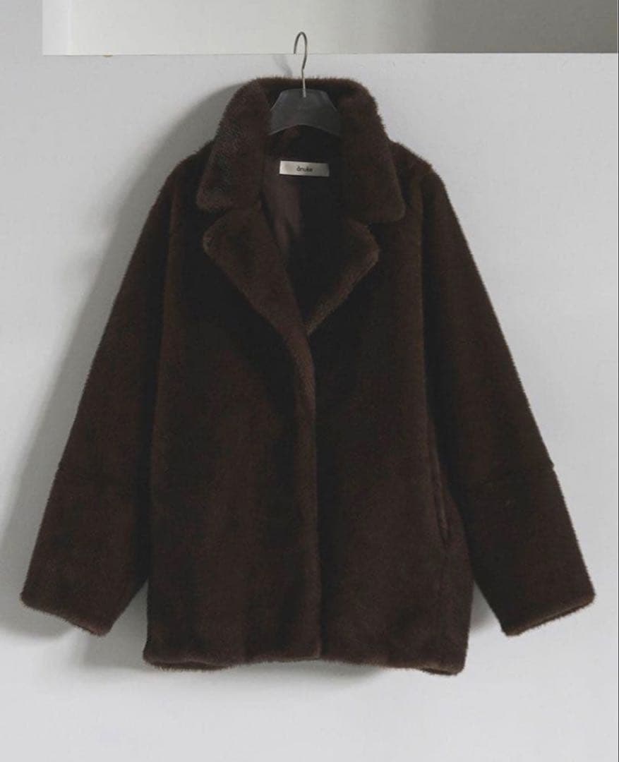 ★本日値下げ★早い者勝ち★anuke★Eco Minkfur Jacket 36