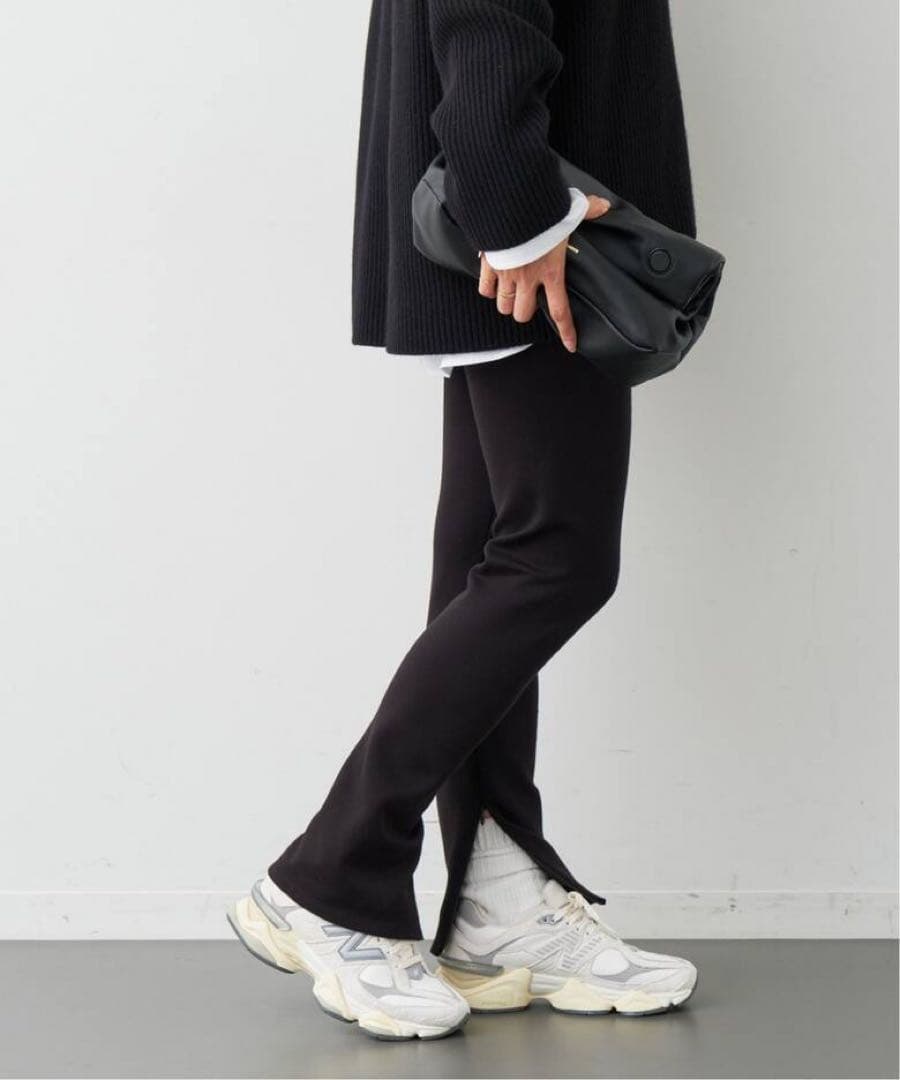 美品 ドゥーズィエムクラス Warm Zip レギンスパンツ　36