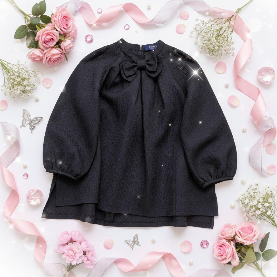 2023年　エムズグレイシー　リボン付きチュニックブラウス