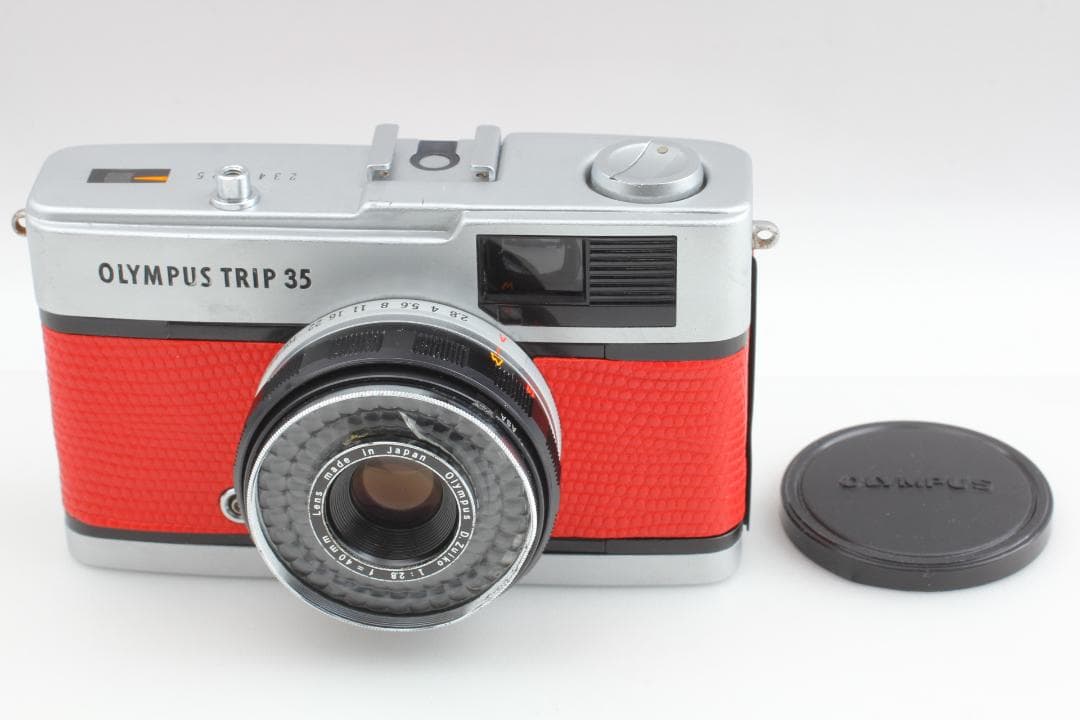 【美品　整備済】レッド　オリンパス Trip35　40mm f2.8 #1177