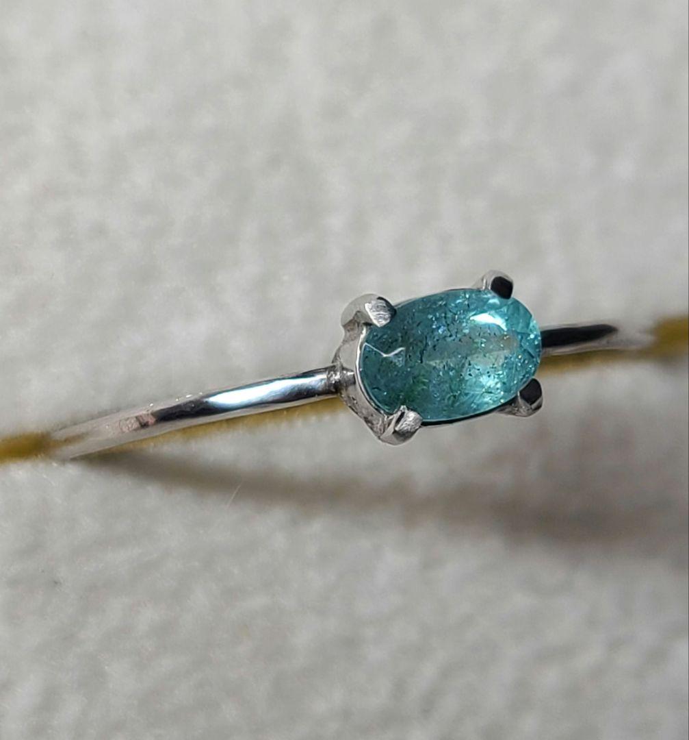 ぱにや★ブラジルバターリャパライバトルマリン★リングオーダー