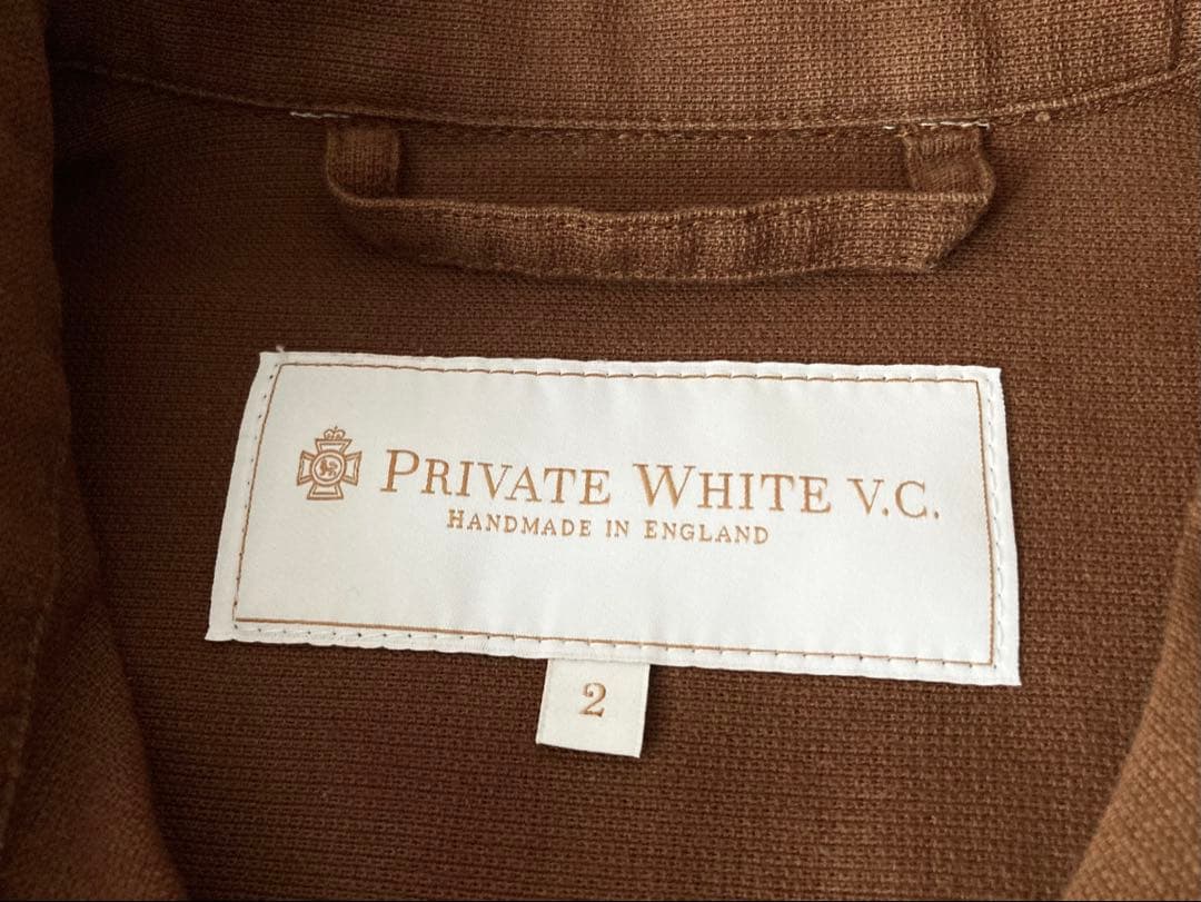 Private White V.C. シャツジャケット イギリス製 ブラウン