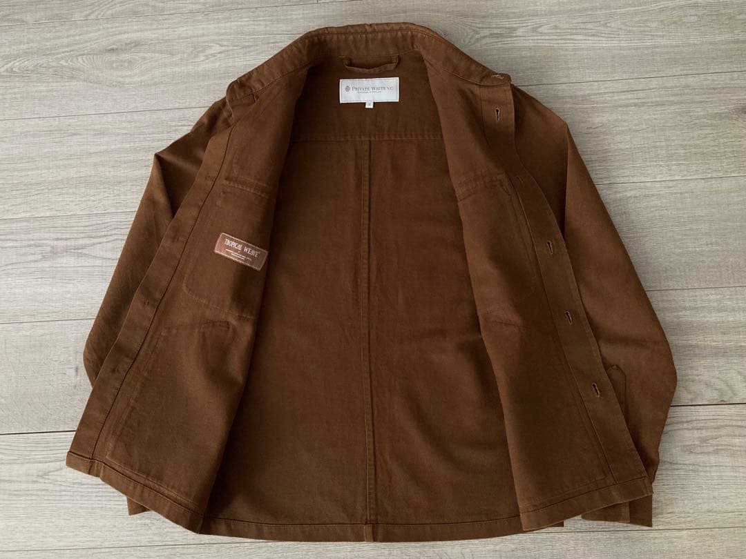 Private White V.C. シャツジャケット イギリス製 ブラウン