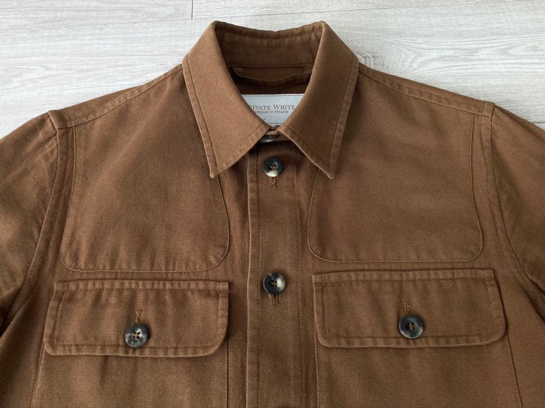 Private White V.C. シャツジャケット イギリス製 ブラウン