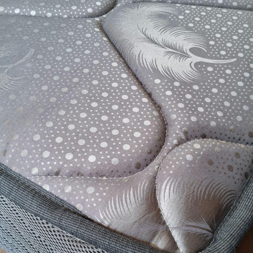 ポケットコイルマットレス (セミダブル) 線径2.3m 厚さ20cm グレー