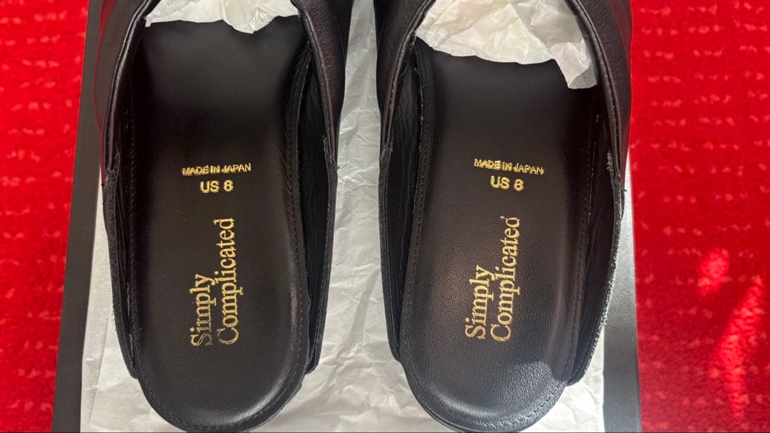 靴 simplycomplicated relux mule black US8