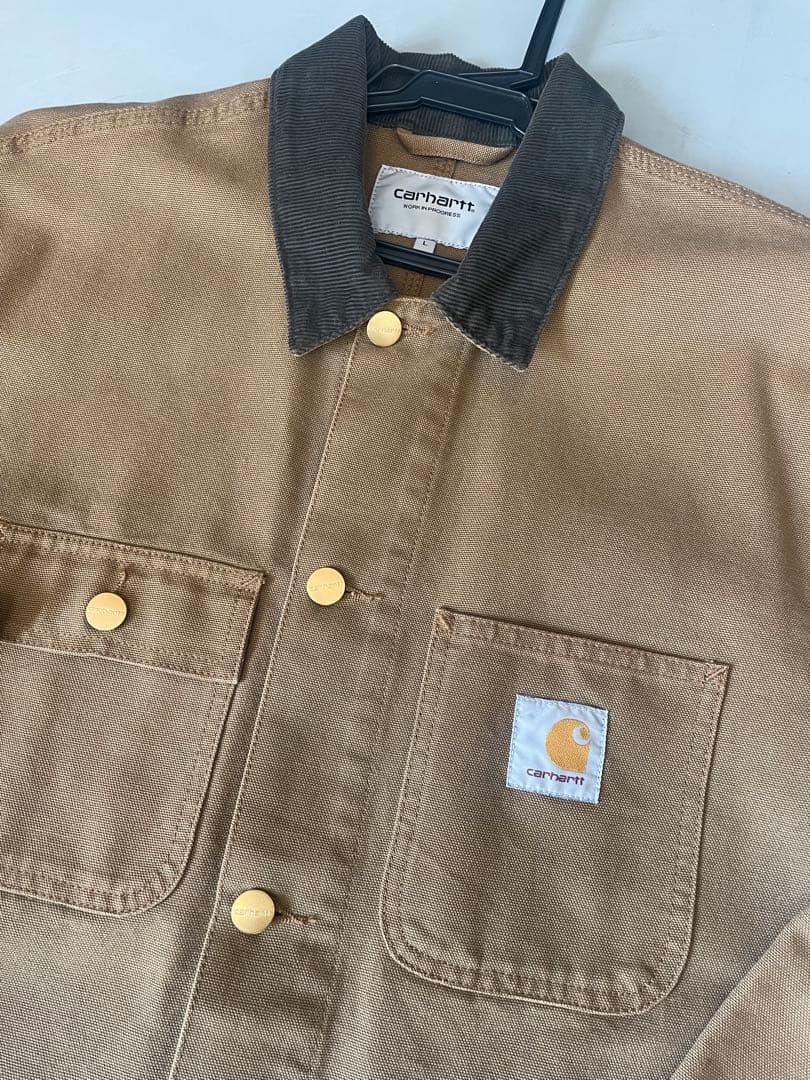シン様 カーハート ジャケット ミシガンコート ブラウン