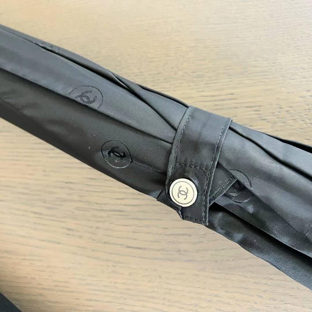 【新品未使用】シャネルCHANEL 長傘90センチ　ココマーク　ブラック　黒柄