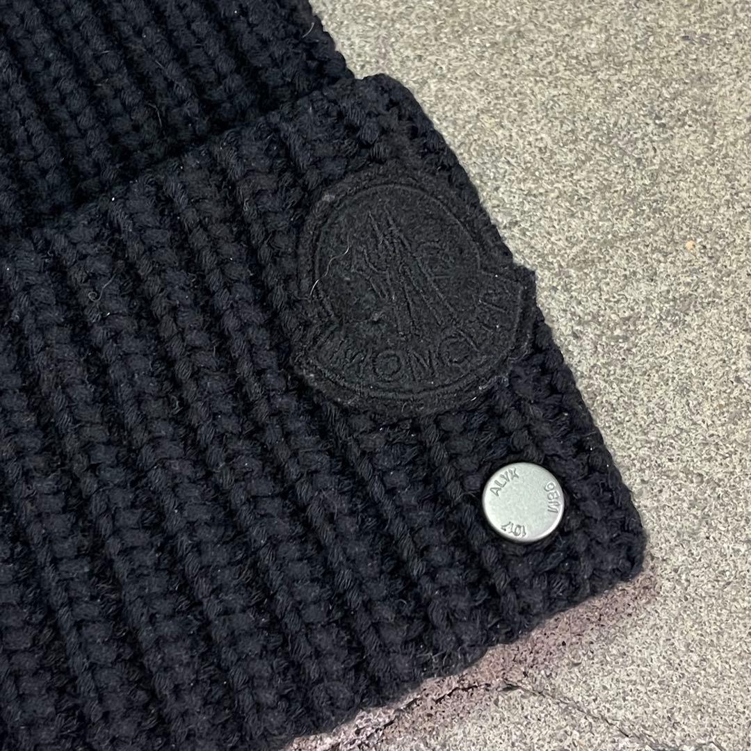 MONCLER BERRETTO モンクレール ニットキャップ ブラック
