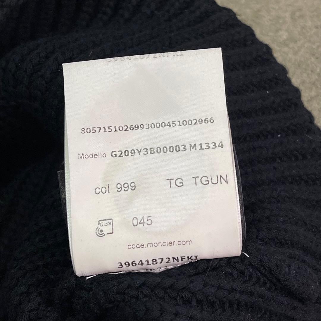 MONCLER BERRETTO モンクレール ニットキャップ ブラック