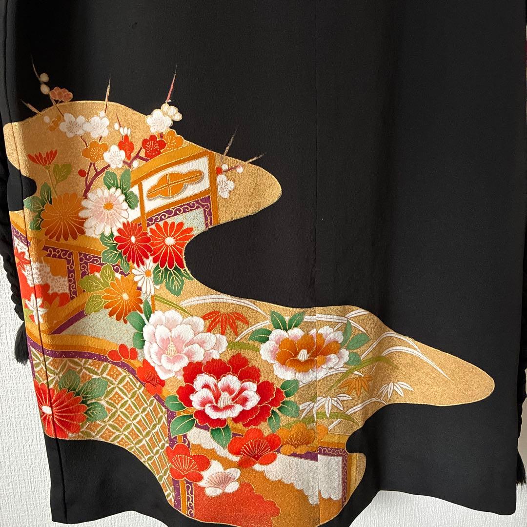 留袖リメイク ボレロ付きワンピース